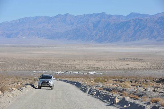 A caminho do Mosaic Canyon, no Death Valley National Park, na Califórnia - EUA
